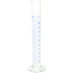 Mezür Cam Altıgen Taban 100 Ml