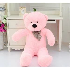 Dev 120 cm Pembe Peluş Ayı (Aynı Renk Fermuarlı)