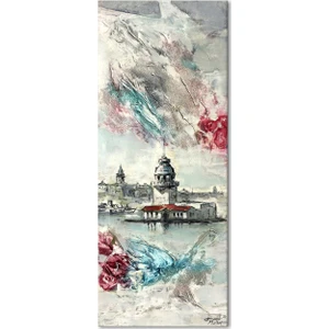 Özverler İstanbul Kız Kulesi Kanvas Tablo
