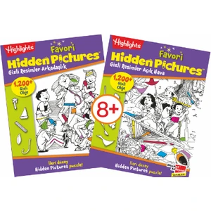 Highlights& Favori Hidden Pictures Gizli Resimler 2'Lü Set (6 Yaş Ve Üzeri)