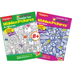Highlights& Süper Challenge Hidden Pictures Gizli Resimler 2'Li Set (6 Yaş Ve Üzeri)