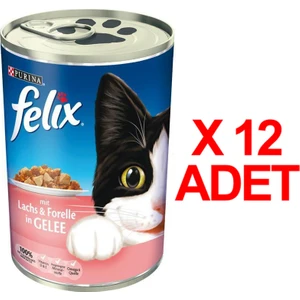 Somon Alabalık Kedi Konservesi 400 Gr X 12 Adet
