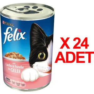 Somon Alabalık Kedi Konservesi 400 Gr X 24 Adet