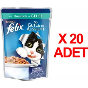 Adult Pouch Ton Balıklı Yaş Kedi Maması 85gr 20'li