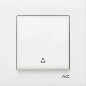 Karre Beyaz Light Anahtar Çerçeveli