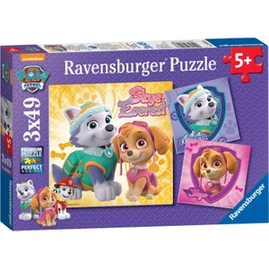 3 x 49 Parça Paw Patrol Skye Puzzle