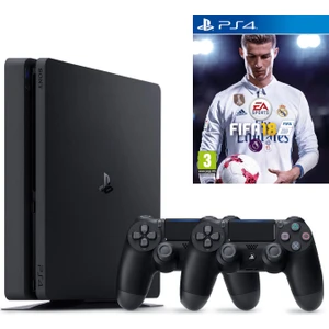Ps4 Slim 500Gb Oyun Konsolu + Fifa 18 + 2. Kol-Türkçe Menü