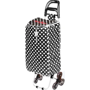 Newlife Siyah  Pazar Arabası- 3 Tekerlekli Cepli Pazar Arabası