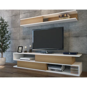 Kapisko Tv Ünitesi Beyaz Teak