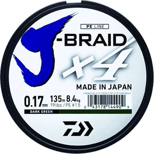 J-Braid 4 Kat 135Mt Koyu Yeşil Örgü İp Misina # 0,21 Mm