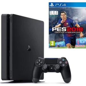 Ps4 Slim 500Gb Oyun Konsolu + Pes 2018