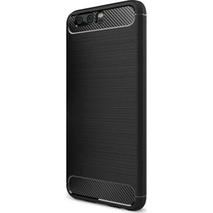 Huawei P10 Plus Brushed Carbon Fiber Silikon TPU Kılıf