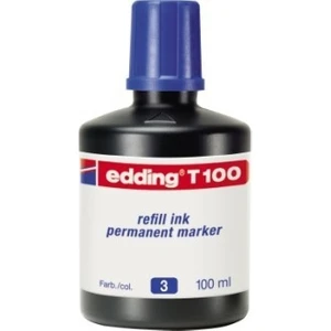 T100 Permanent Mavi Mürekkep 100 Ml