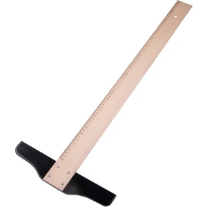 1010 Tekniker 75 Cm Siyah Başlıklı Tahta T Cetveli