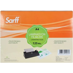 Laminasyon Filmi 125 Micron A4 100’Lü Kutu