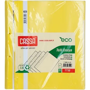 Telli Dosya Ekonomik 50'Li Paket (7730)  Renk - Sari