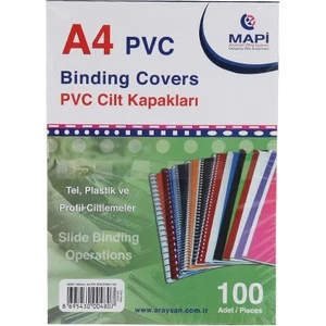 Mapi Pvc A4 160 Micron Cilt Kapağı 100'Lü Renk - Siyah
