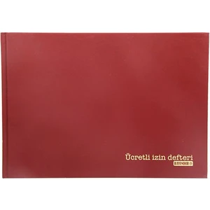 Yıllık Ücretli İzin Defteri 28X20 Cm 96 Yaprak