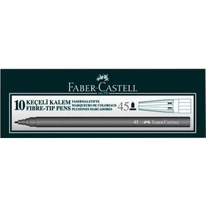 45 Siyah Keçeli Kalem 10'Lu