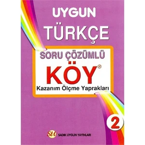 Sadık Uygun Yayınları 2. Sınıf Türkçe Soru Çözümlü Köy Yaprak Test