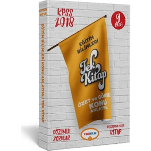 Yediiklim Yayınları 2018 Eğitim Bilimleri Konu Anlatımlı Tek Kitap