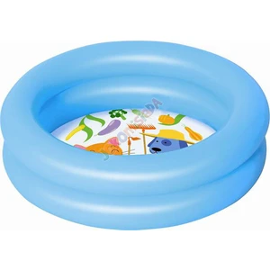 Şişme Bebek Havuzu 2 Halkalı Taban Desenli Mavi Bestway  51061
