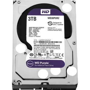 Purple 3TB 3,5" SATA III 6Gbit/s 64MB 7/24 Güvenlik Kamerası Diski WD30PURZ