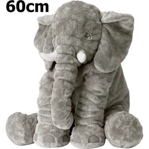 Peluş Fil Büyük Boy Yumuşak Uyku Oyun Arkadaşım 60 Cm 1. Sınıf Kalite