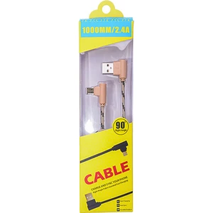 Ally Mİcro Usb Eğik Başlı Halat Usb Kablo