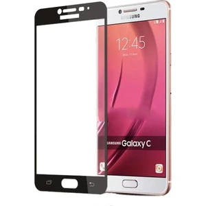 Samsung Galaxy C5 Çerçeveli Tempered Glass Cam Koruma