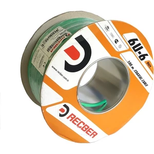 Rg6U6 Cu Cu Full Bakır 100 Metre Yeşil Anten Kablosu