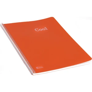 Keskin Color Plastik Kapak Spiralli Cool Defter A4 72 Yaprak Çizgili - Turuncu