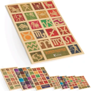 Keskin Color PP Kapak A4 60 Yaprak Çizgili Defter - Retro Desenli