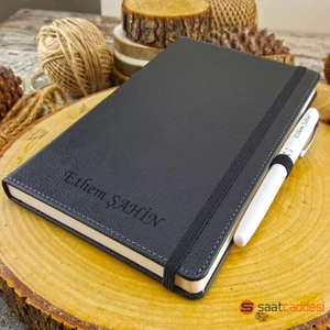İsme Özel Defter Ve İsme Özel Metal Roller Kalem Seti