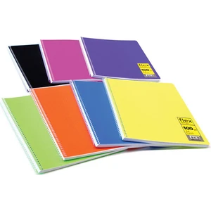 Flex Spiralli PP 120 Yaprak A4 Çizgili Defter UC38120Ç