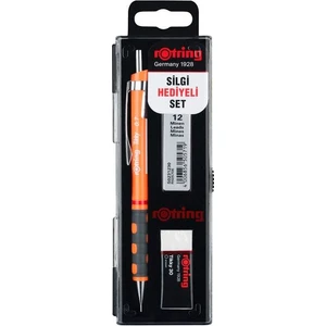 Tikky Okul Seti 0.7 mm Neon Turuncu Versatil Kalem + Silgi + Uç