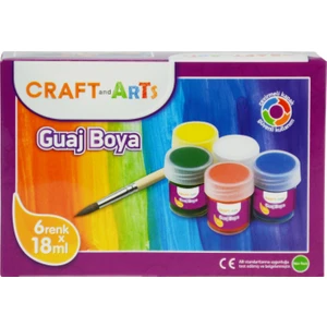 Craft And Arts Guaj Boya 6X18Ml Ana Renkler