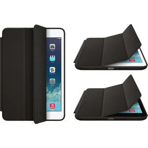 CresCent Apple iPad Pro 10.5 İnch Smart Case İç Ve Dış Yumuşak Yüzeyli Siyah Kılıf