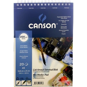 Çok Amaçlı Sanatsal Blok 200Gr. 20 Yaprak, A5