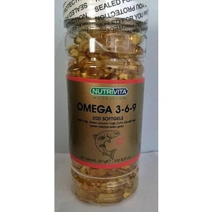 Nutrivita Omega 3 6 9 Balık Yağı Fish Oil 200 Softjel