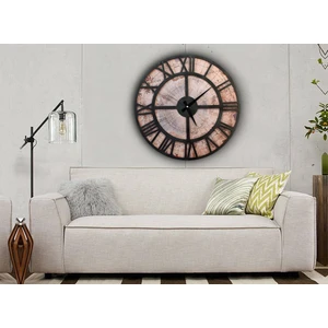 Metal ve Ahşap Duvar Saat 