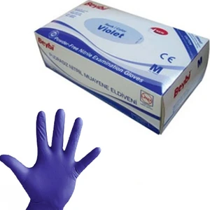 Nitril Pudrasız Eldiveni Violet