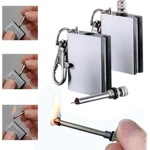 Metal Kibrit Çakmak Zippo Benziniyle Çalışan