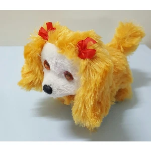 Yürüyen Havlayan Peluş Köpek Oyuncak Hardal