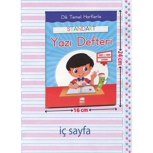 Dik Temel Harflerle Standart Yazı Defter