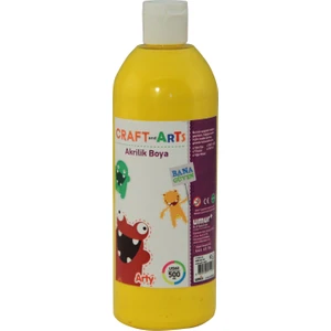 Craft And Arts Akrilik Boya 500ml Sarı