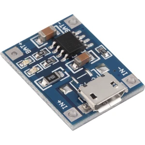 Mini 18650 Lityum Pil Şarj Modülü (5V 1A)