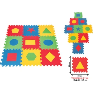 Eğitici Yer Karosu Geometrik Şekiller 7 mm Bj-2103472 - 7