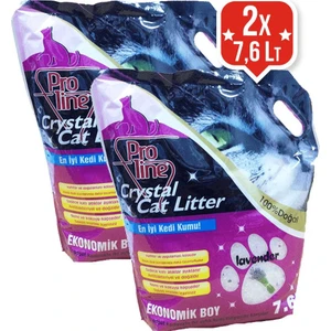 Lavanta Kokulu Kristal Kedi Kumu 7.6 Lt X 2 Adet