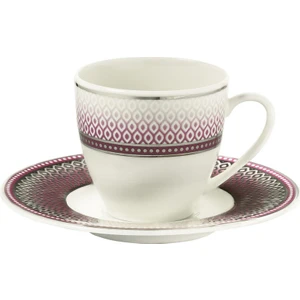 Kütahya Porselen Bone Kalipso 12 Parça 6 Kişilik Kahve Fincan Takımı 9203